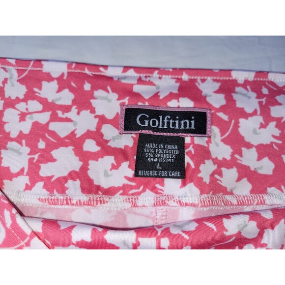 Golftini Skort Womens Large Sprinkles Pink Floral Skirt Short Tennis Athleisure - Picture 2 of 8